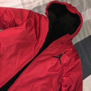 Jordan boys thick winter coat reversible sz 8-10